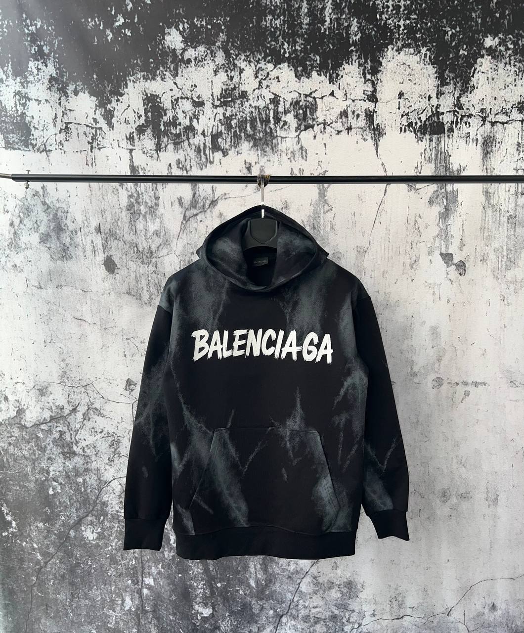 Felpa Balenciaga con Cappuccio Smog