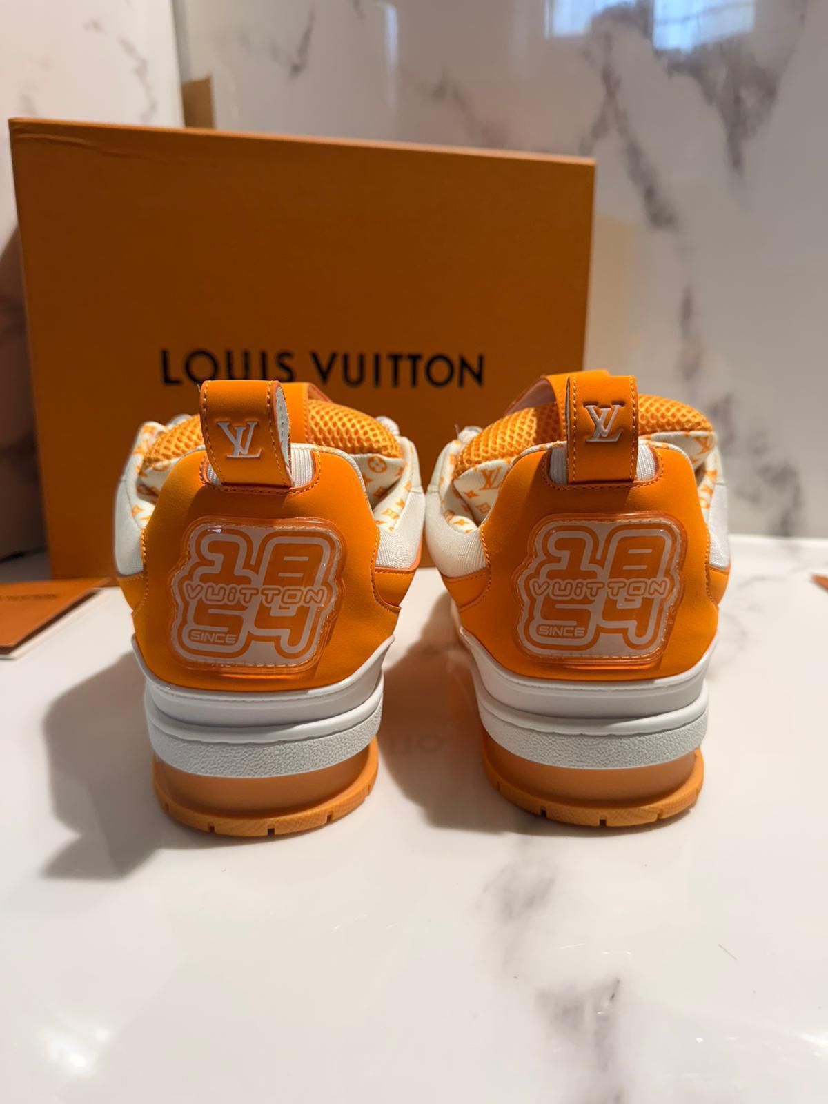 Lv Skate Orange & White