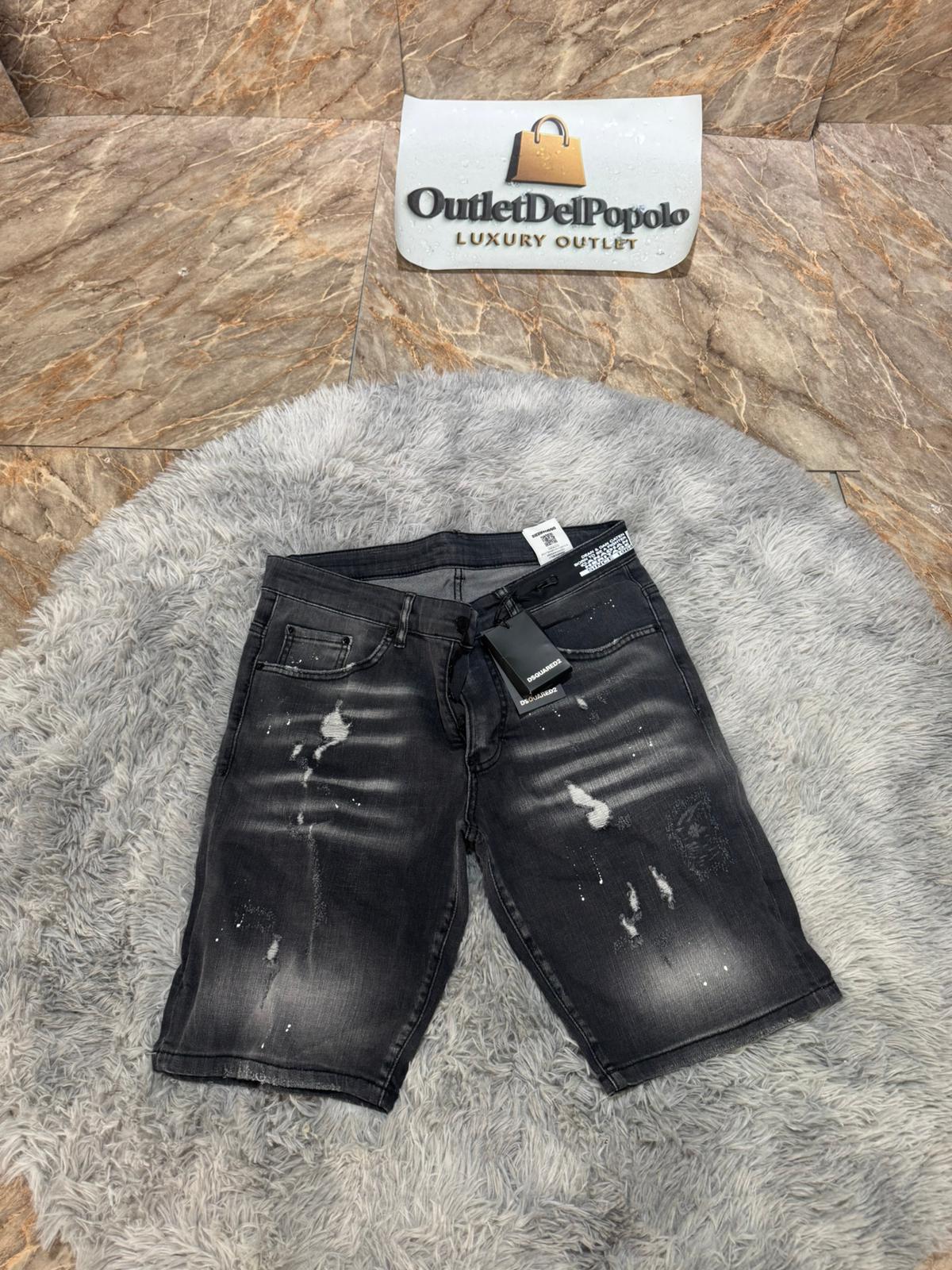 Bermuda di Jeans Dsquared 2 nero