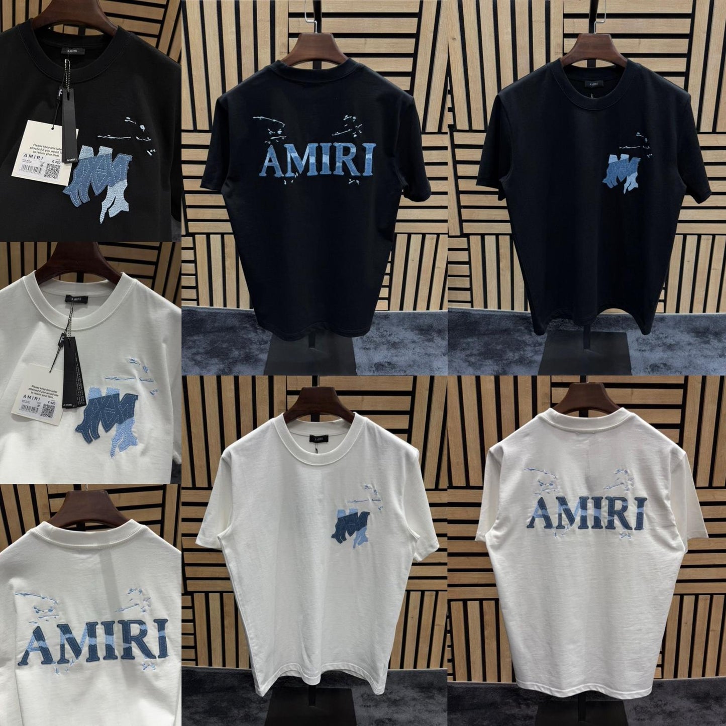 T- Shirt Amiri con azzurro