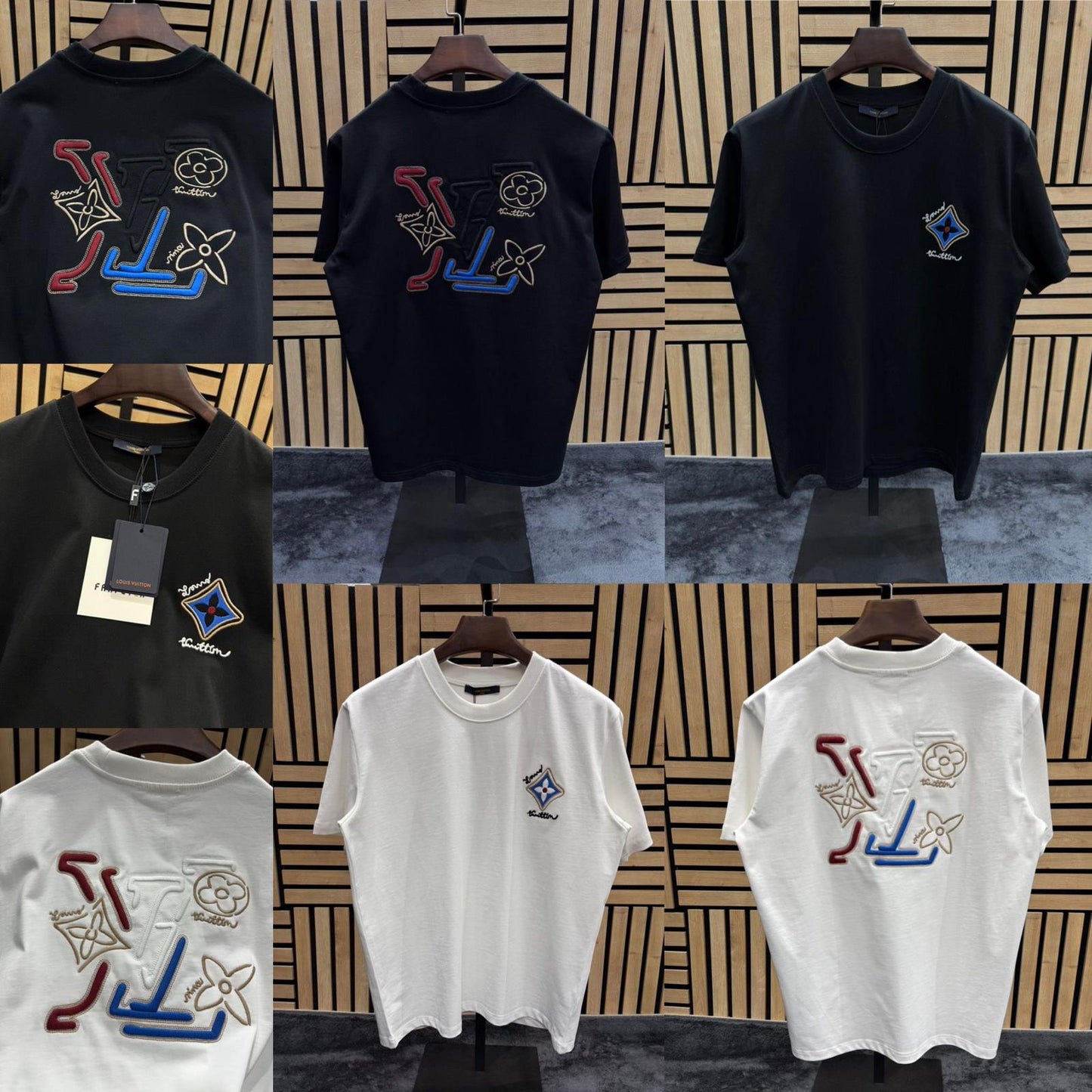 T- Shirt Lv 3D BLUE E RED