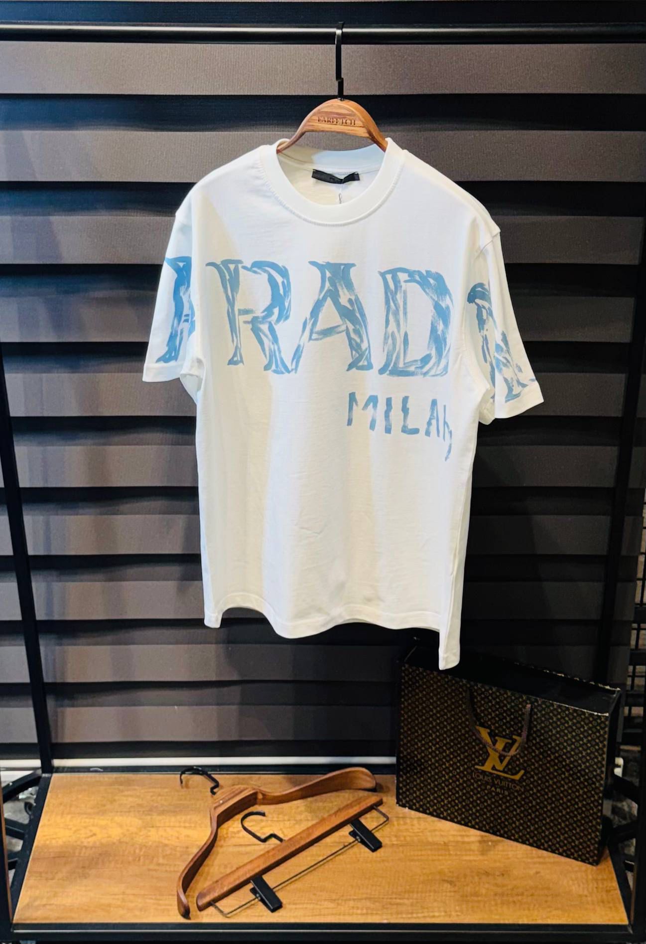 T- SHIRT Prada Azzurro