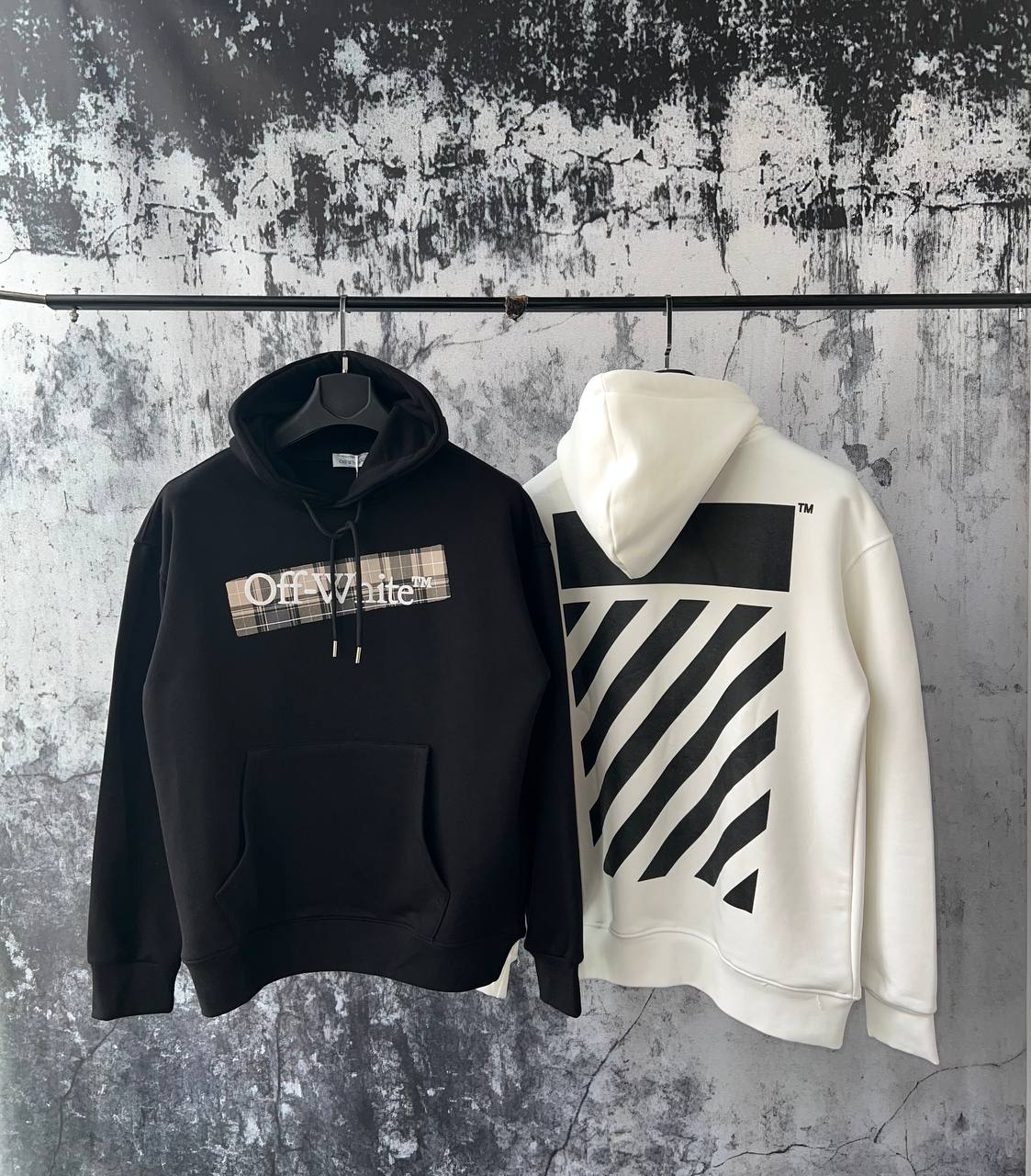 Felpe Off White Cappuccio Righe