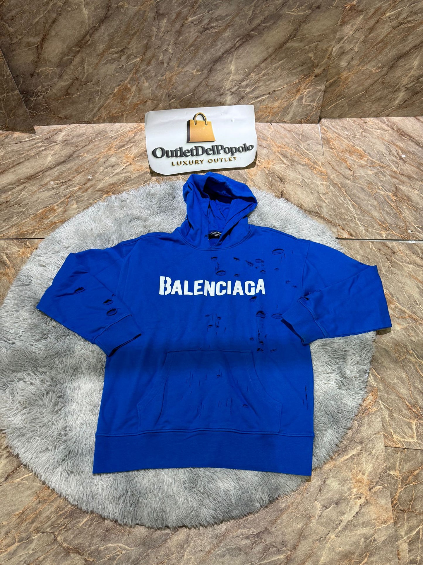 Felpa Bale Cappuccio blu
