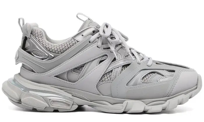 Lace-up low-top track sneakers Grey outletdelpopolo