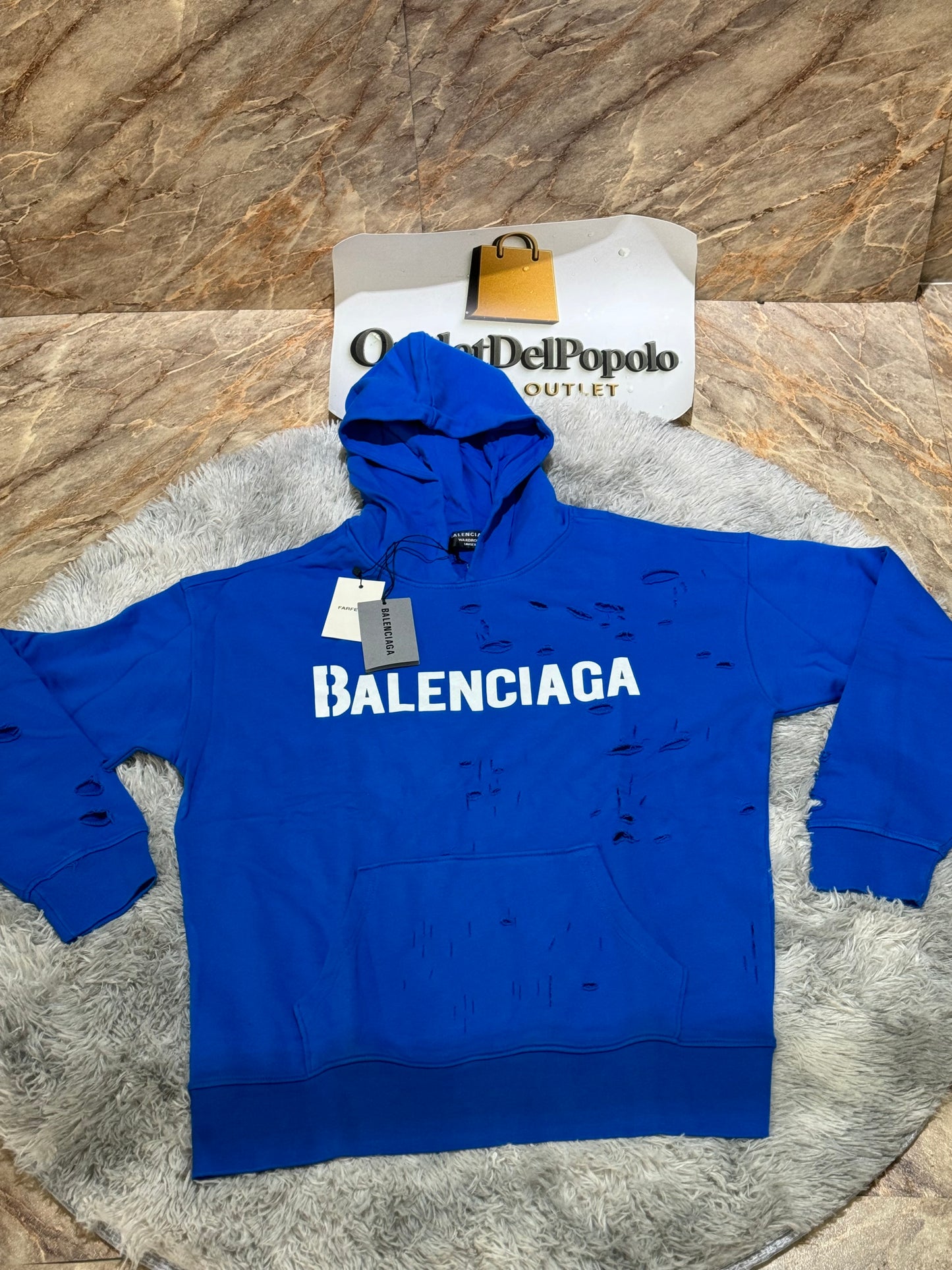 Felpa Balenciaga Cappuccio