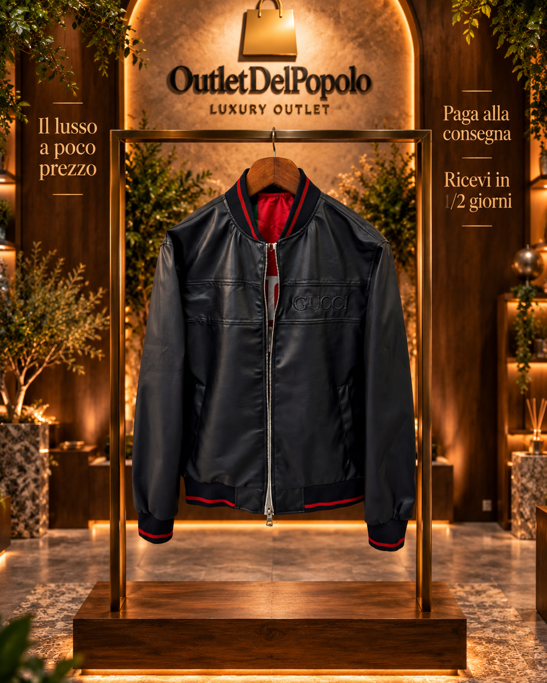 Giubbino Gucci In Pelle