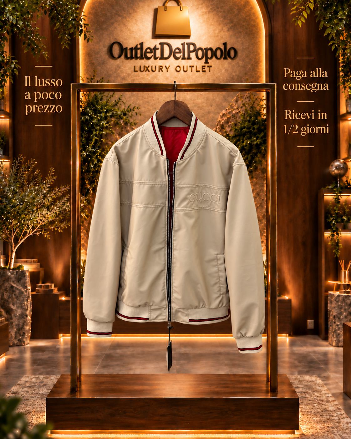 Giubbino Gucci In Pelle