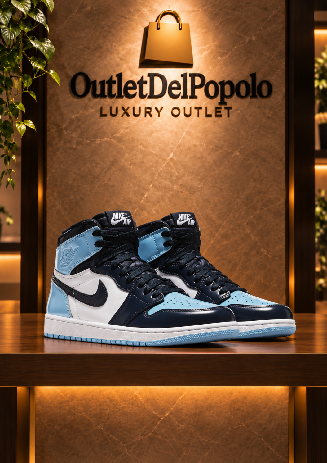Nike Air Jordan 1 Retro High UNC Patent