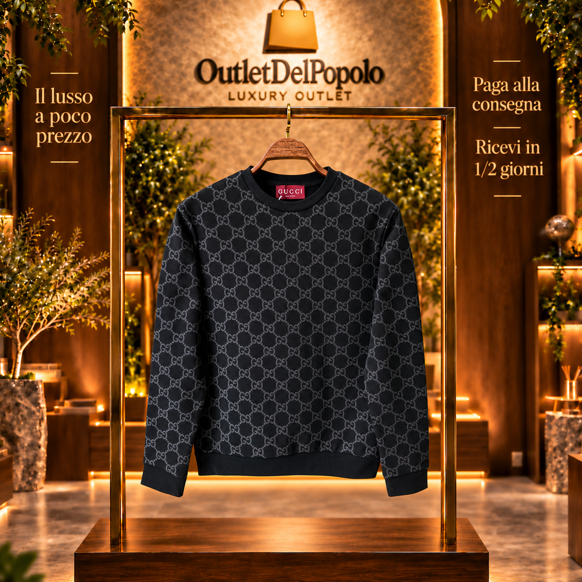 Felpa Gucci Monogram Rialzato
