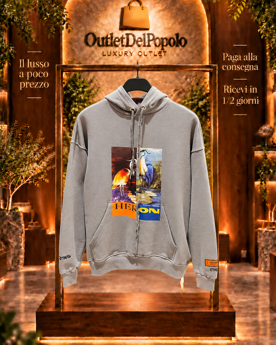 Felpa Cappuccio Herone