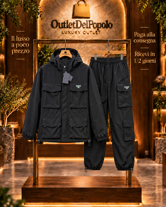 Completo Prada Nero Big Over Size