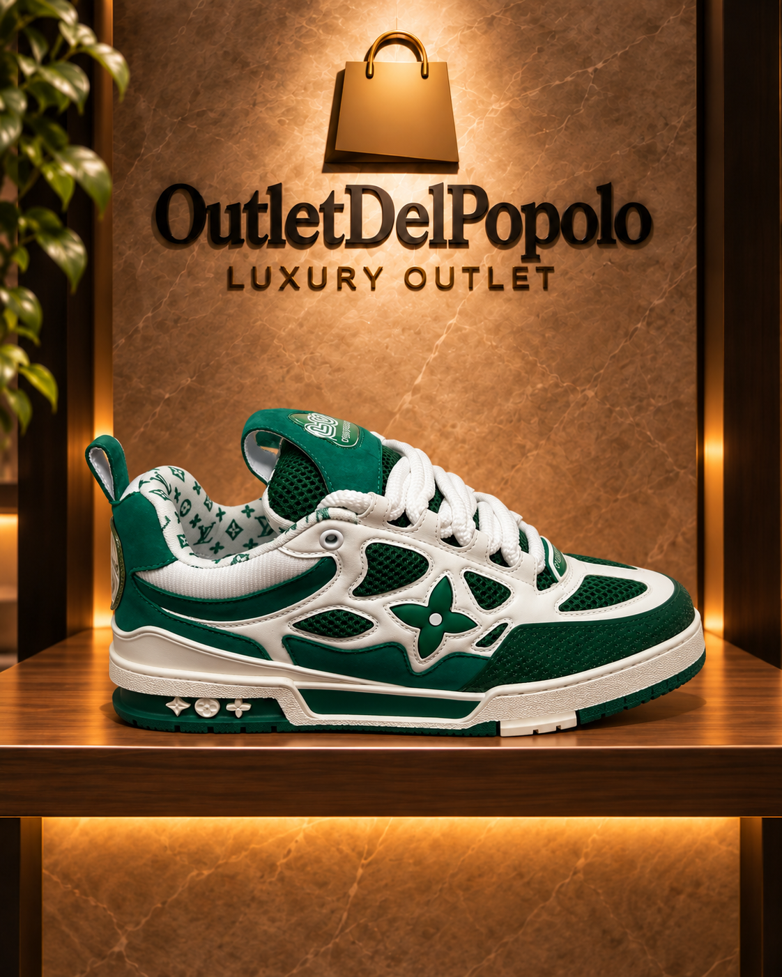 Skate Monogram Green