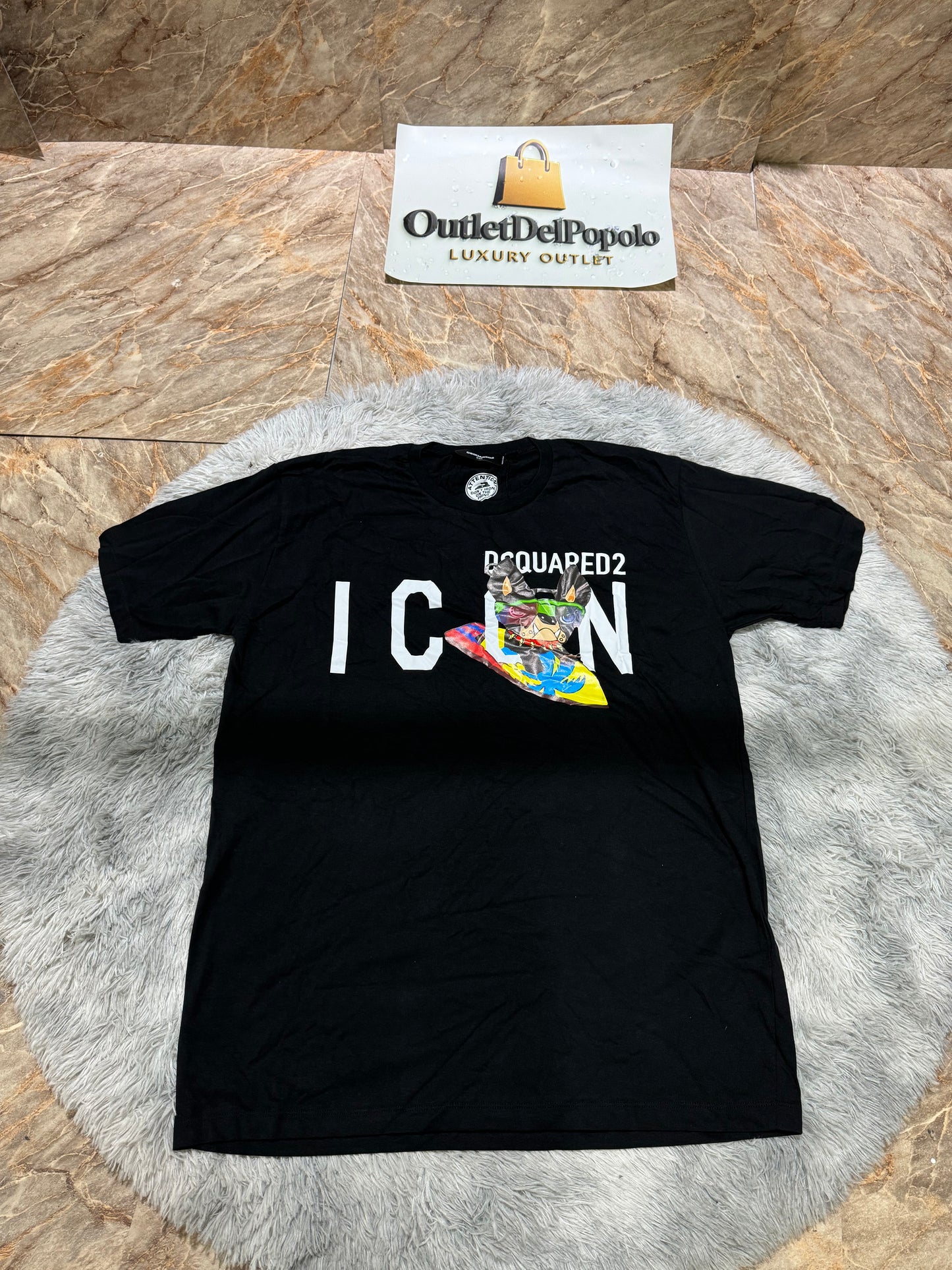 T Shirt Icon Surf Nera