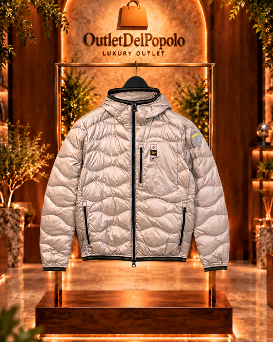 Giubbino Blauer Beige Unisex