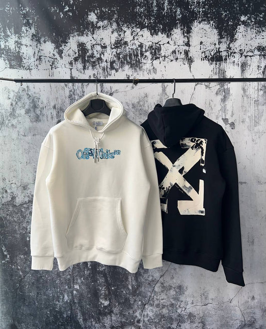 Felpa Off White Cappuccio