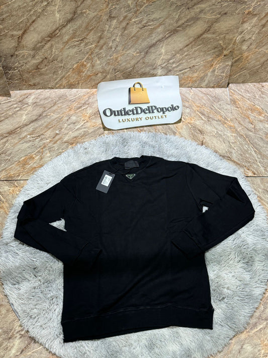 Felpa Prada logo centrale