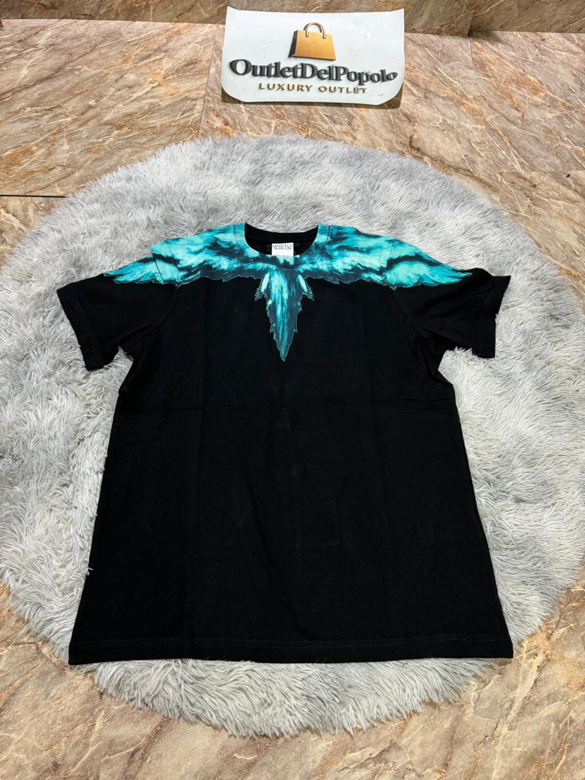 T-Shirt Marcelo Burlon Ali Azzurre