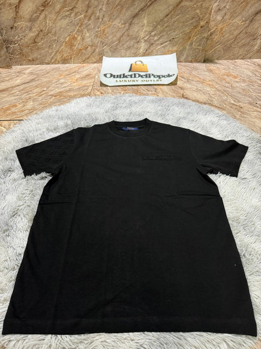 T-Shirt Lv Rialzata con manica monogram