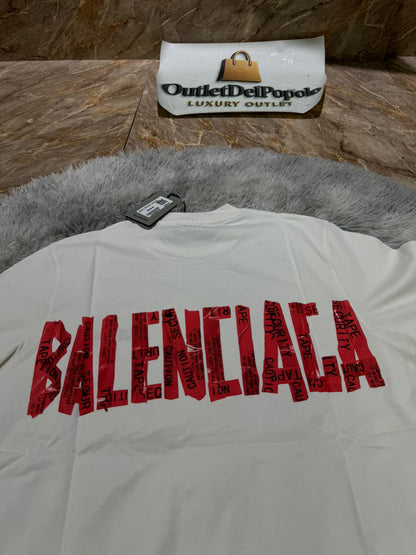 T-Shirt Balenciaga CartoonRED