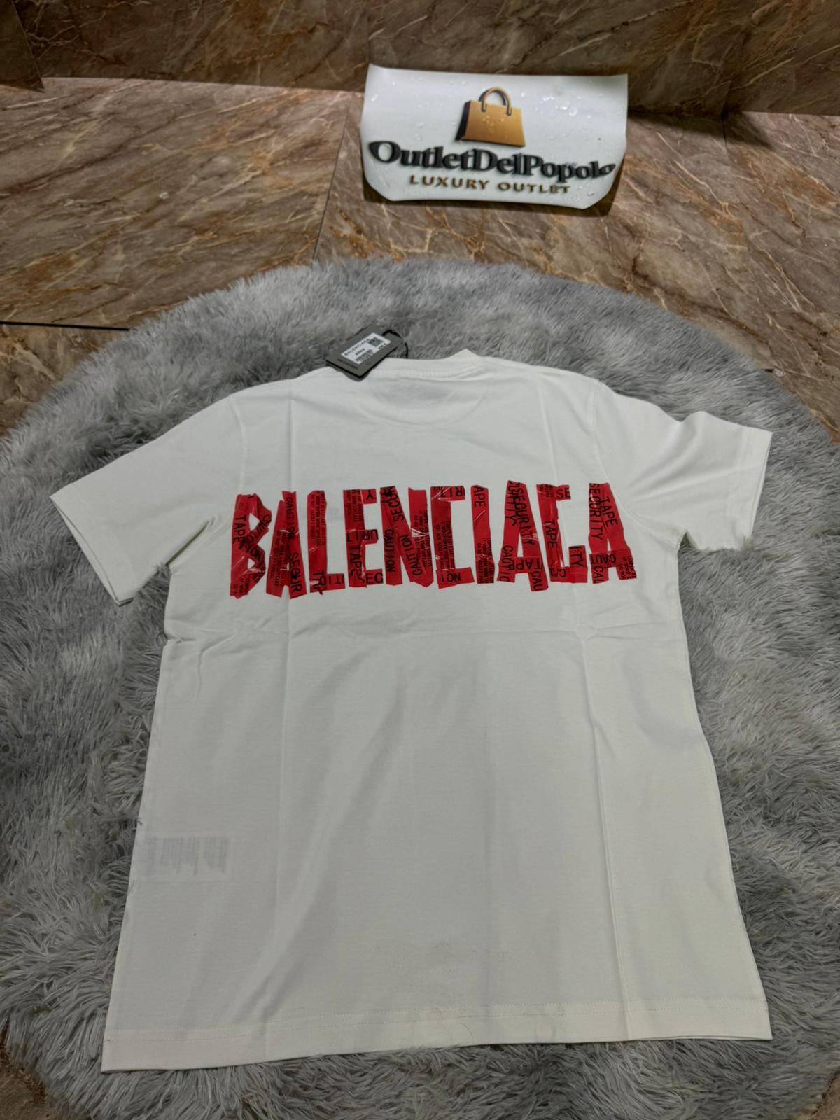 T-Shirt Balenciaga CartoonRED
