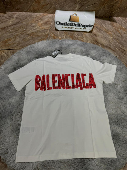 T-Shirt Balenciaga CartoonRED