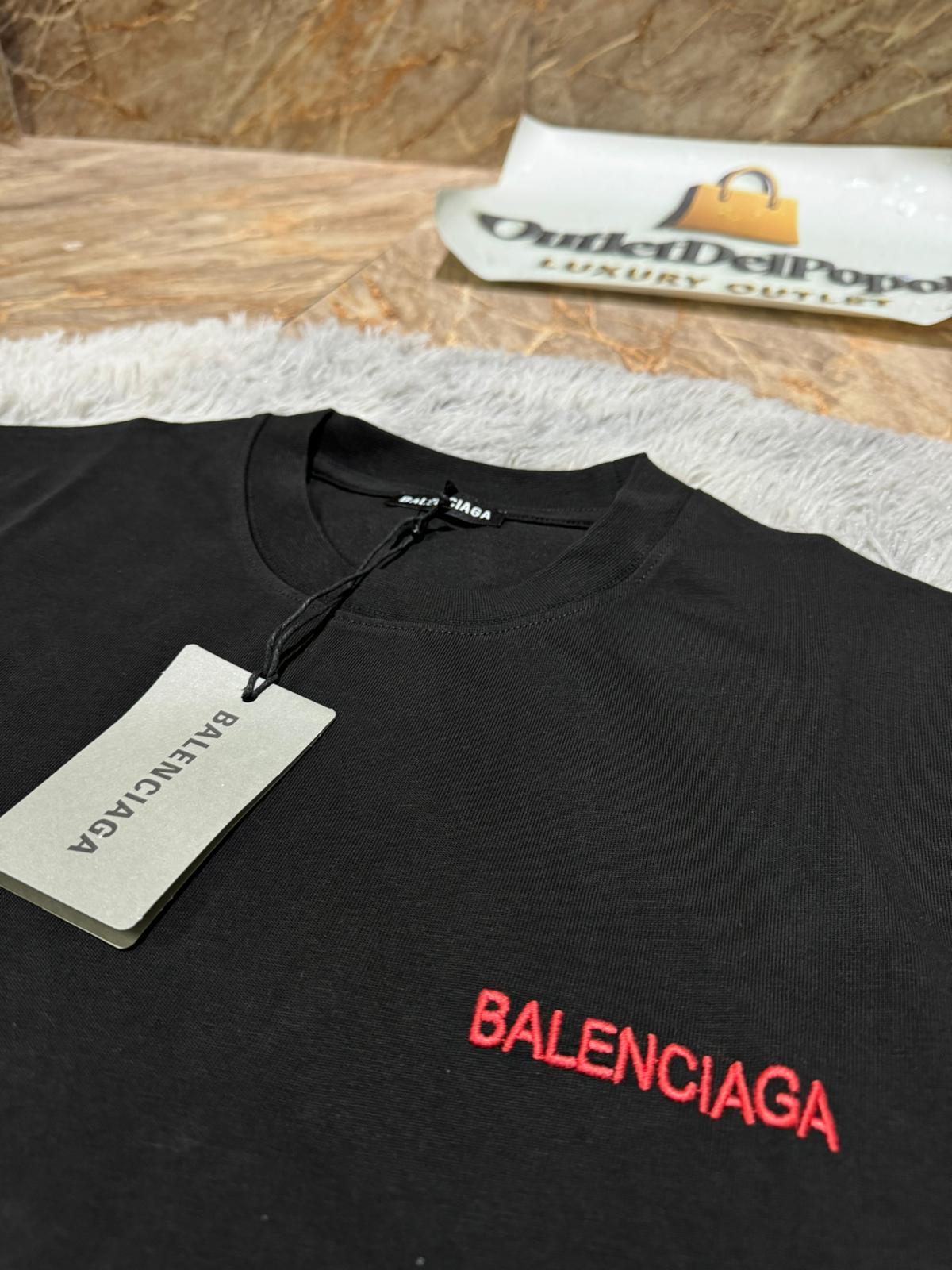 T-Shirt Balenciaga CartoonRED