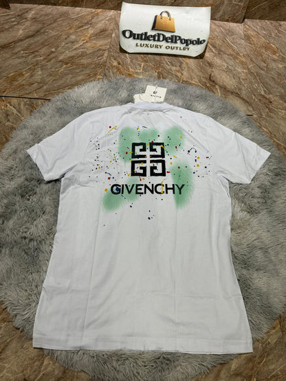 T-Shirt Givenchy Bianco e Verde