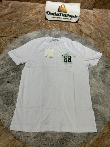 T-Shirt Givenchy Bianco e Verde