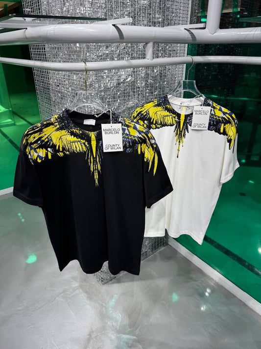 T- SHIRT Marcelo Burlon Ali Gialle