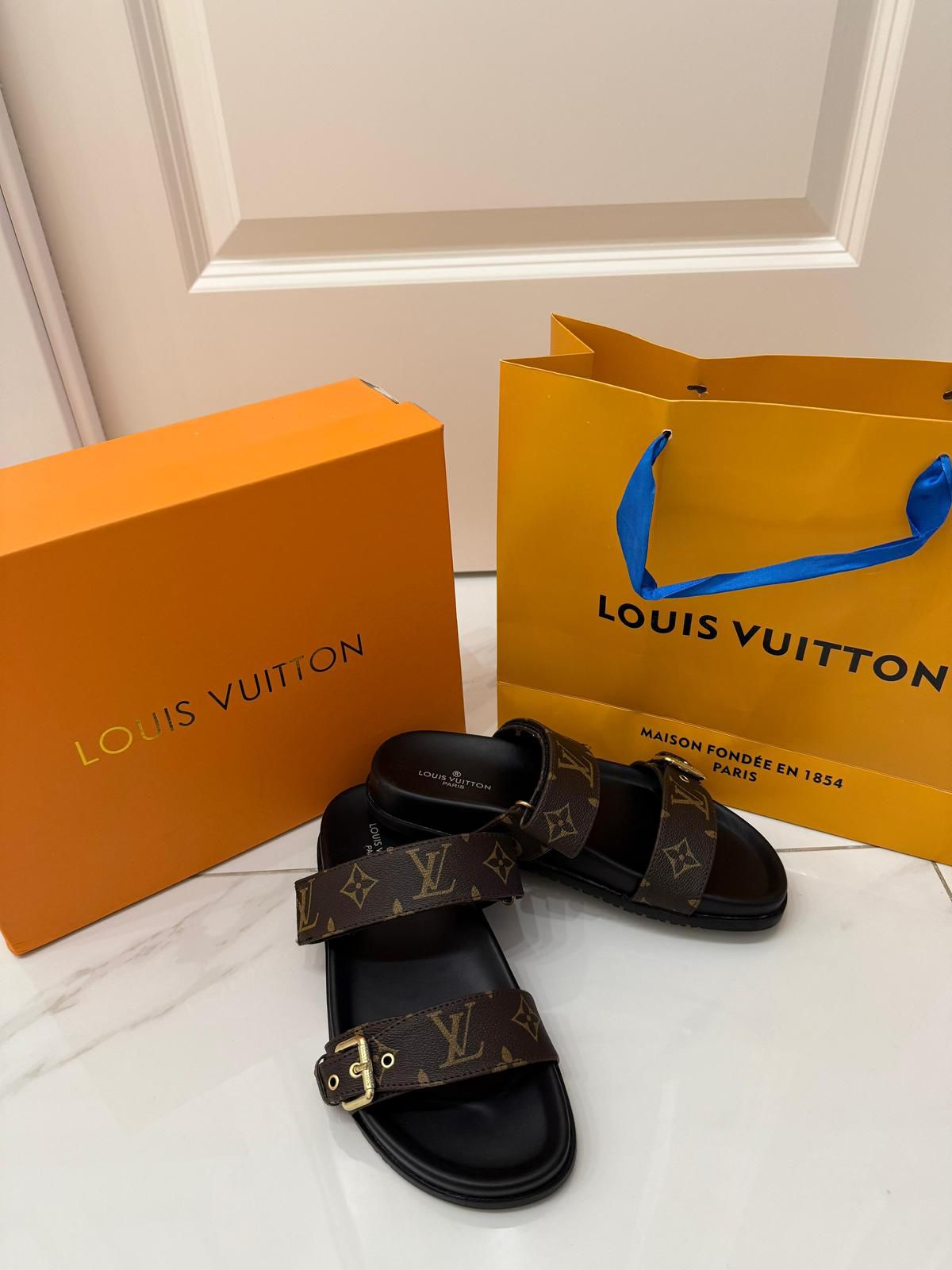 Sandalo Lv Monogram Brown