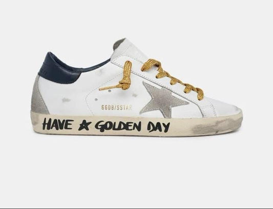 Golden Goose Blu And Star Yellow