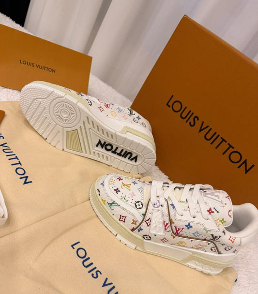 Lv Trainer Bianca Monogram Rainbow