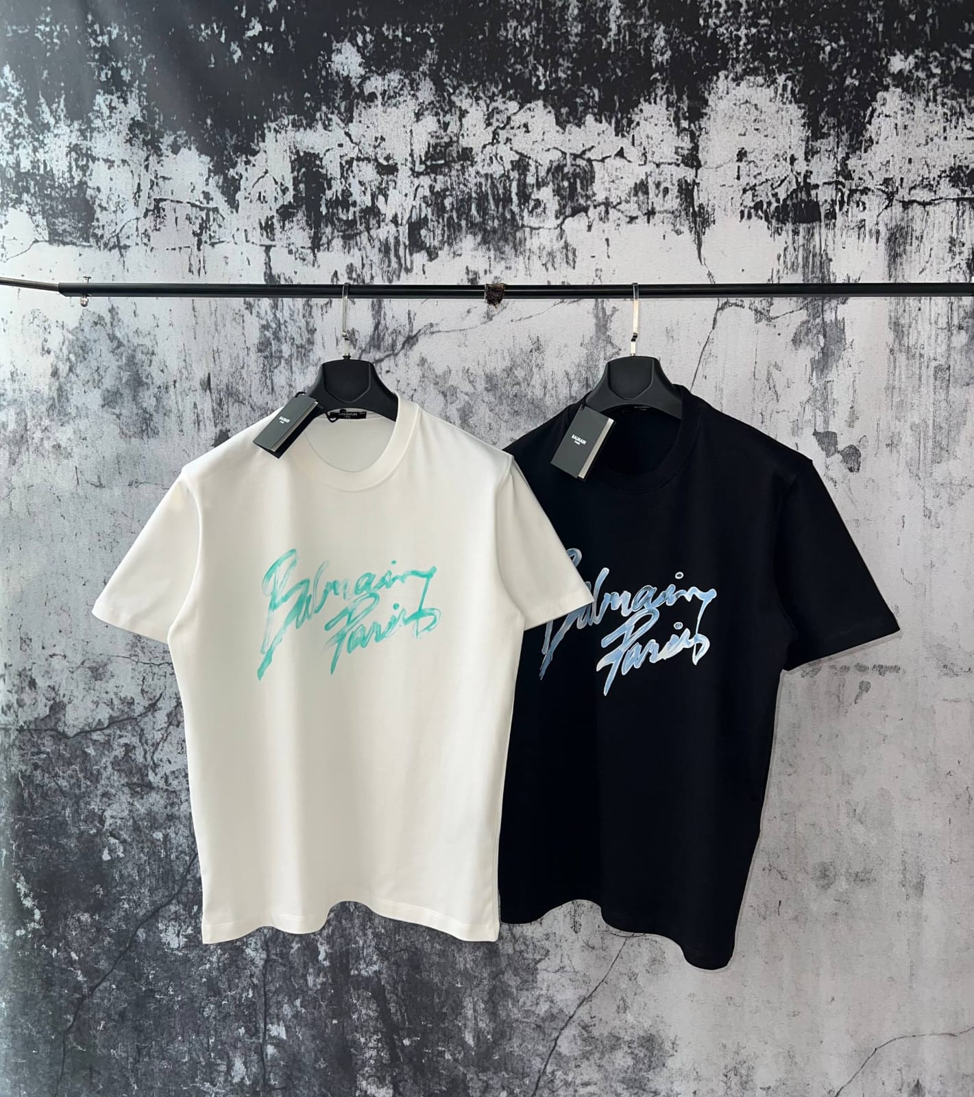 T- SHIRT Balmain Paris AZZURRO