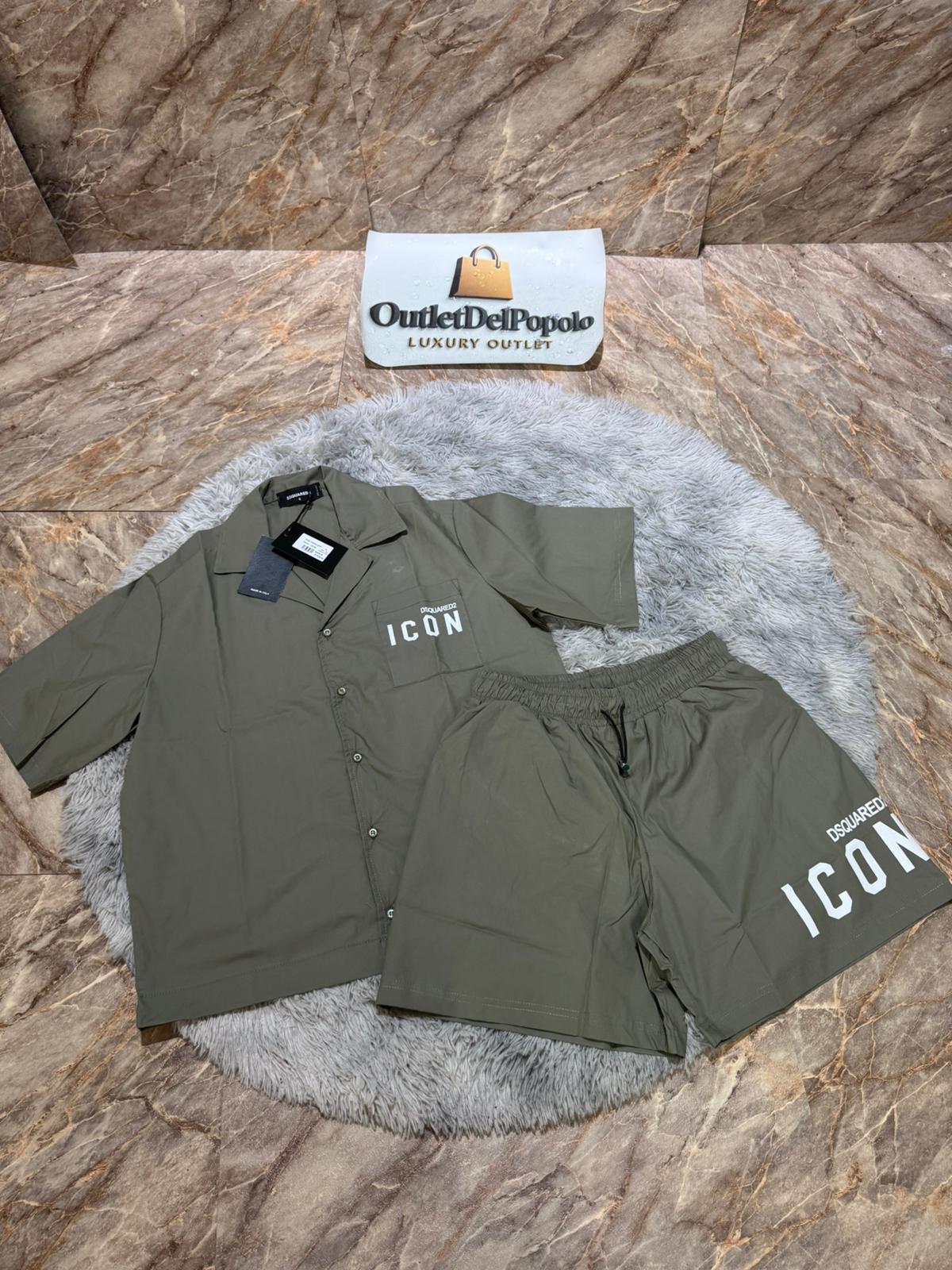 Coordinato Camicia + Costume Dsquared 2 Icon