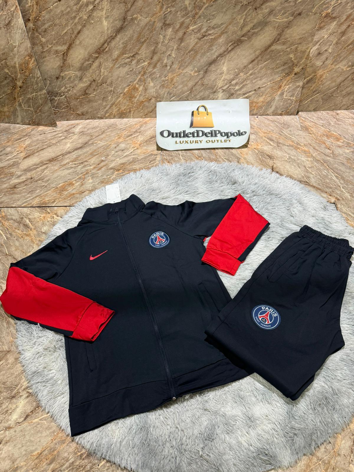 Tuta Psg Nera e Rossa