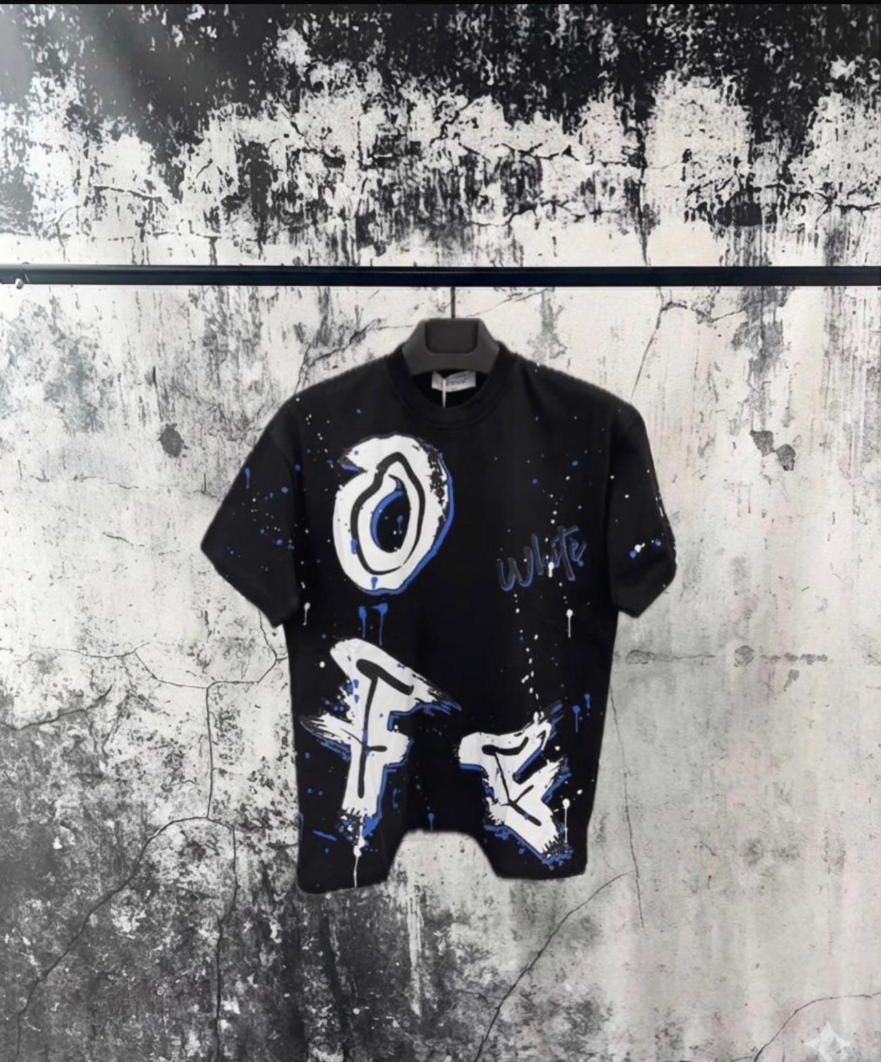 T- Shirt Off Whitte Spray Blue 2025/2026