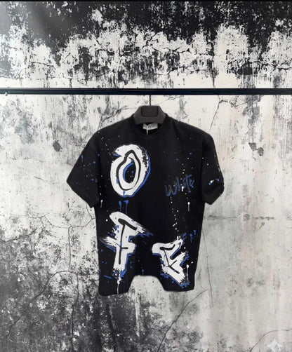 T- Shirt Off Whitte Spray Blue 2025/2026