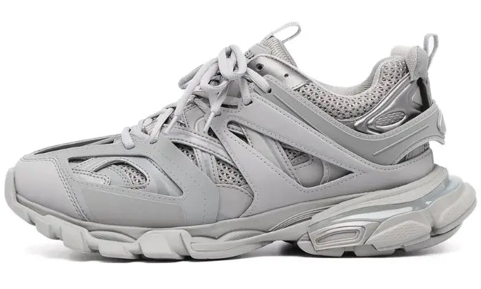 Lace-up low-top track sneakers Grey outletdelpopolo